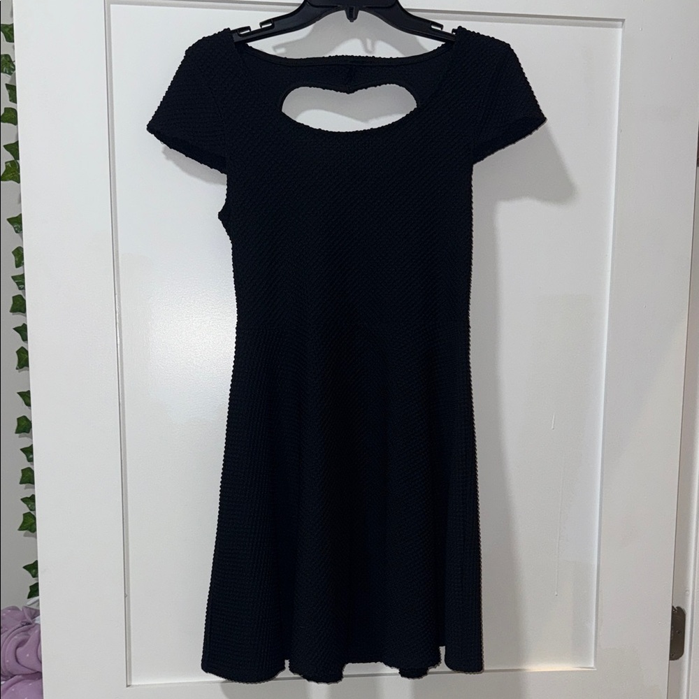 No Boundaries Black Mini Dress with Cutout